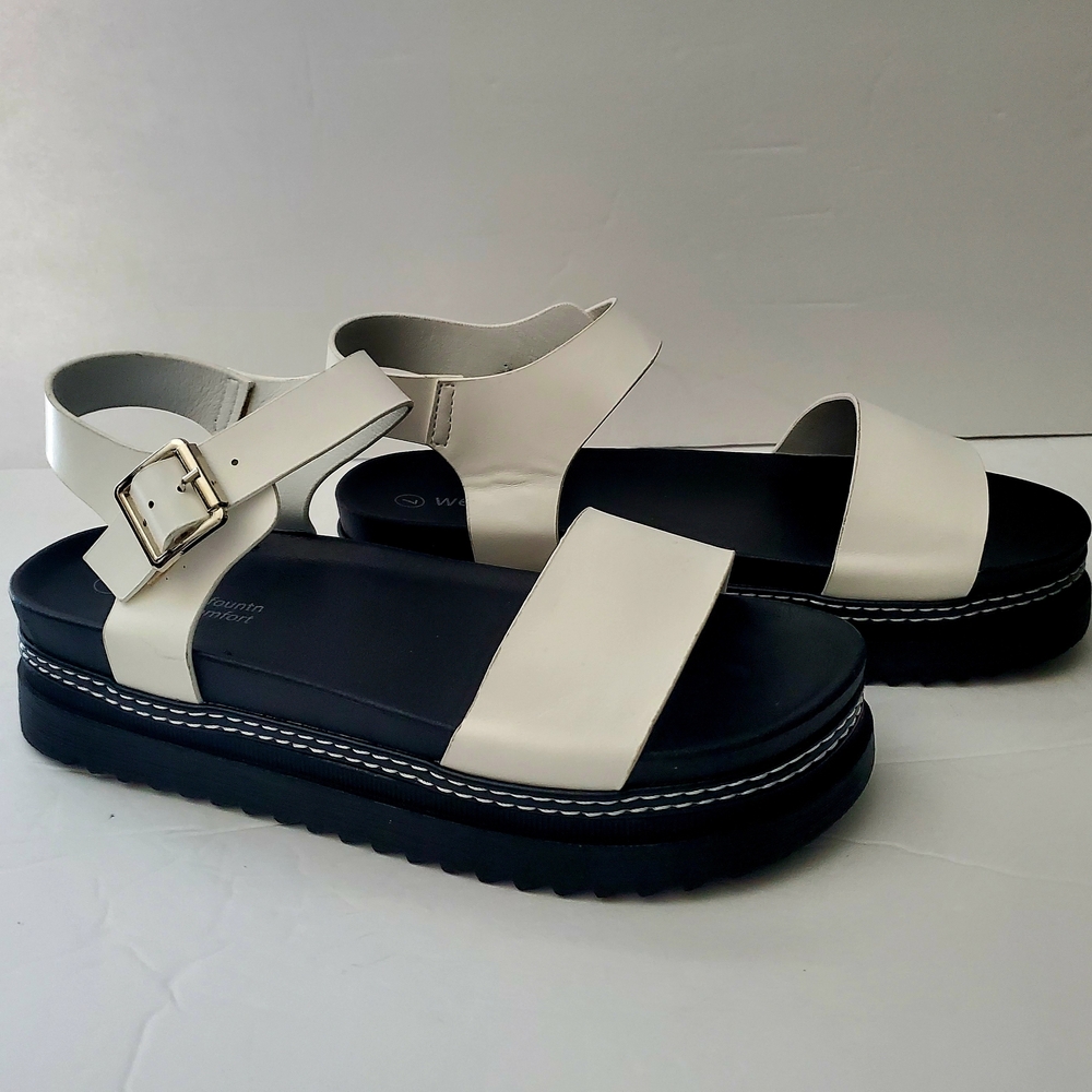 Women's White Platform Sandals